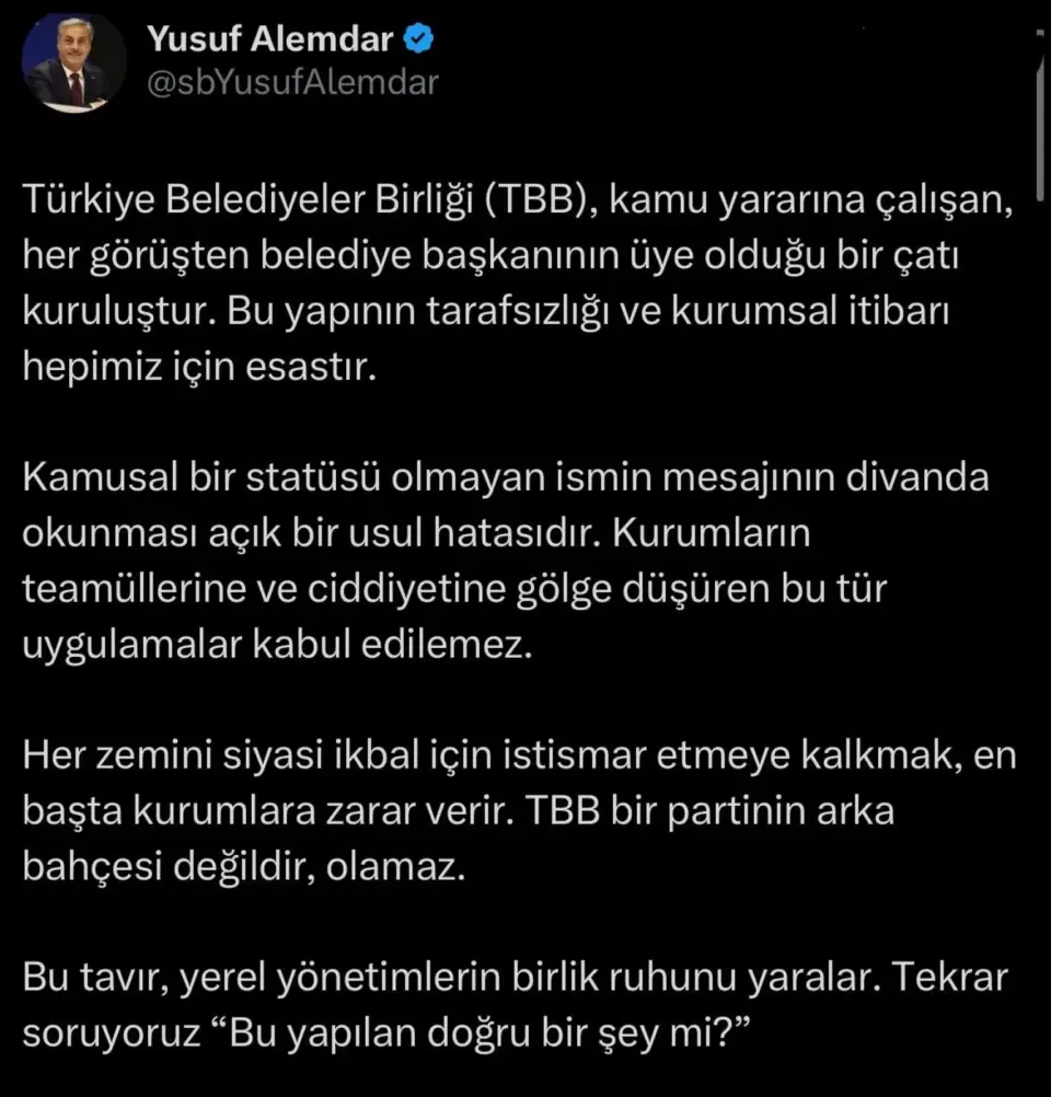 TBB Meclisi’nde Mektup Okuma Girişimi Tartışmaya ve Arbedeye Yol Açtı